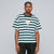 Striped Boxy Tee - Pine Green
