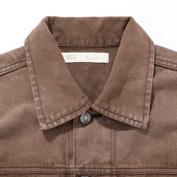 Washed Drill Jacket - Brown