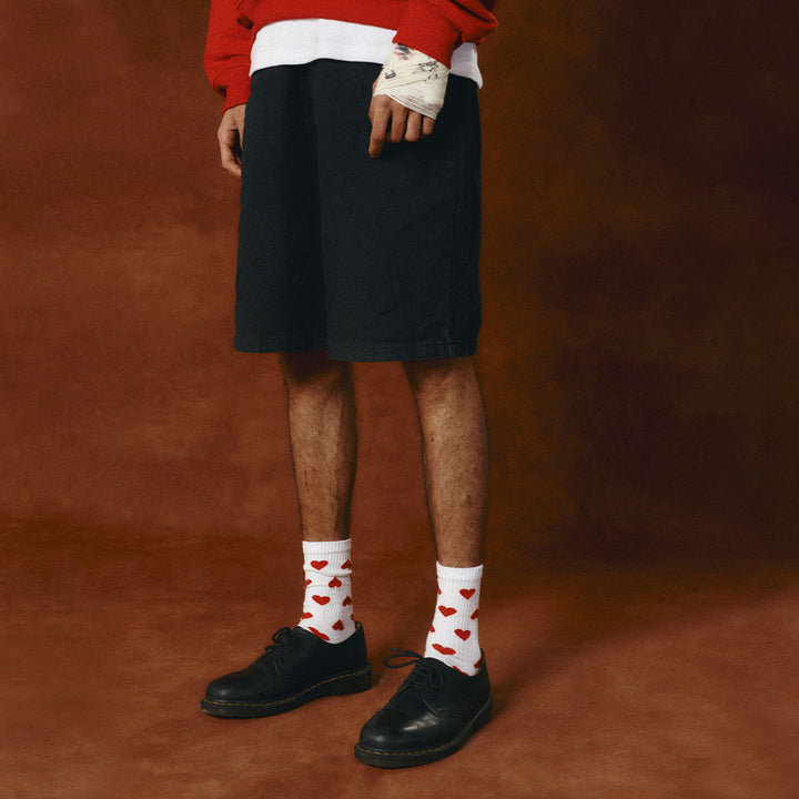 Chosen Family Jorts - Black