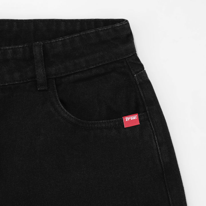 Chosen Family Jorts - Black