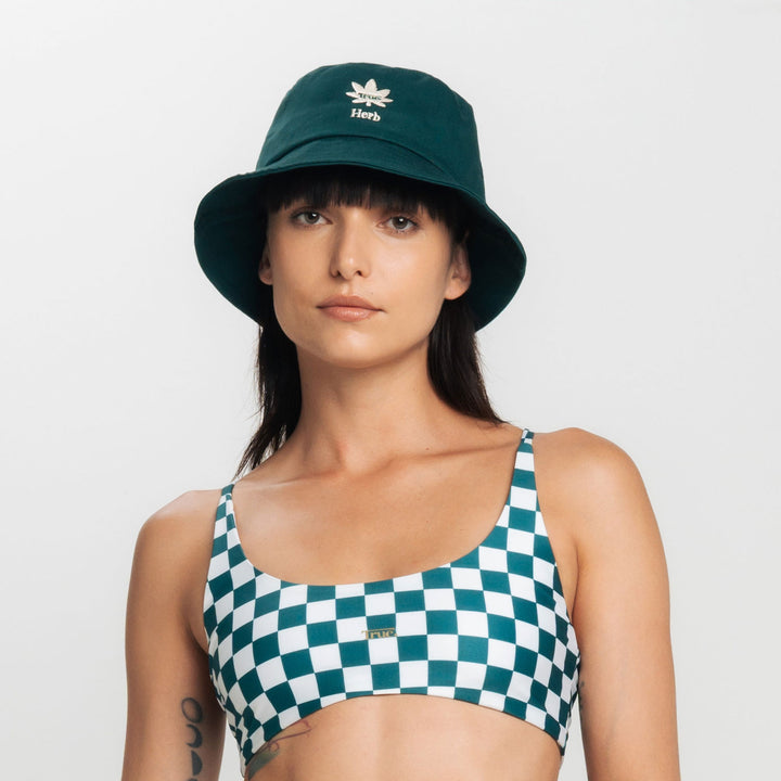 True X Herb Bucket Hat - Pine Green