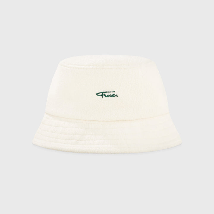 The Green Edit Plushy Bucket Hat - Ivory
