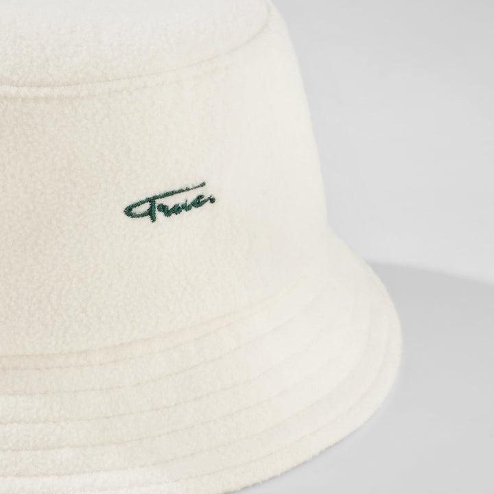 The Green Edit Plushy Bucket Hat - Ivory