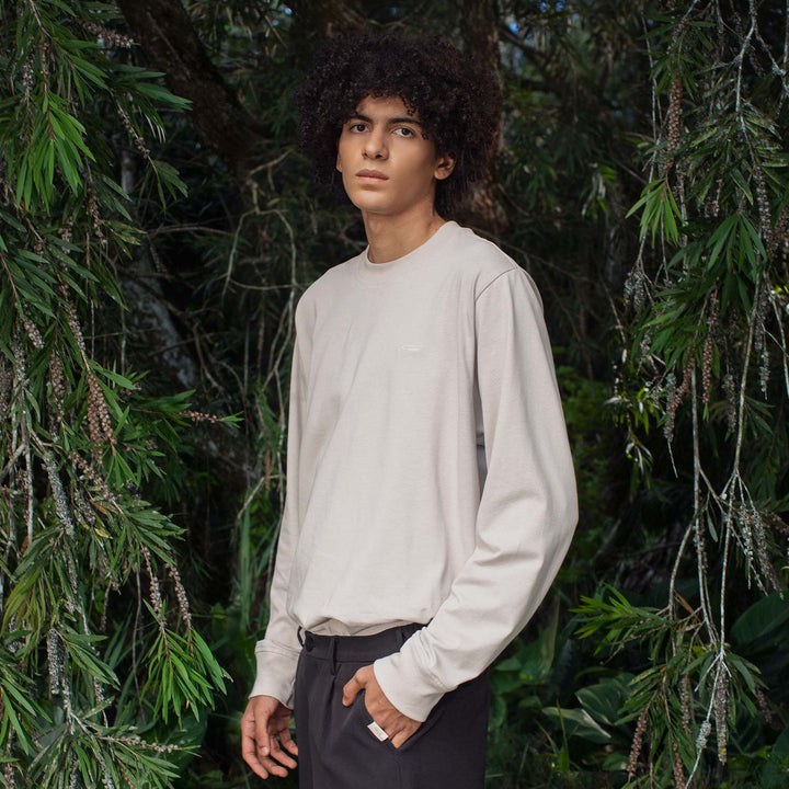 The Green Edit LS T-Shirt - Sand