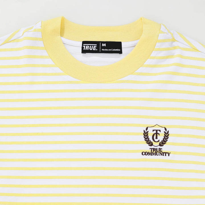 Community Box-Fit T-Shirt - Light Yellow