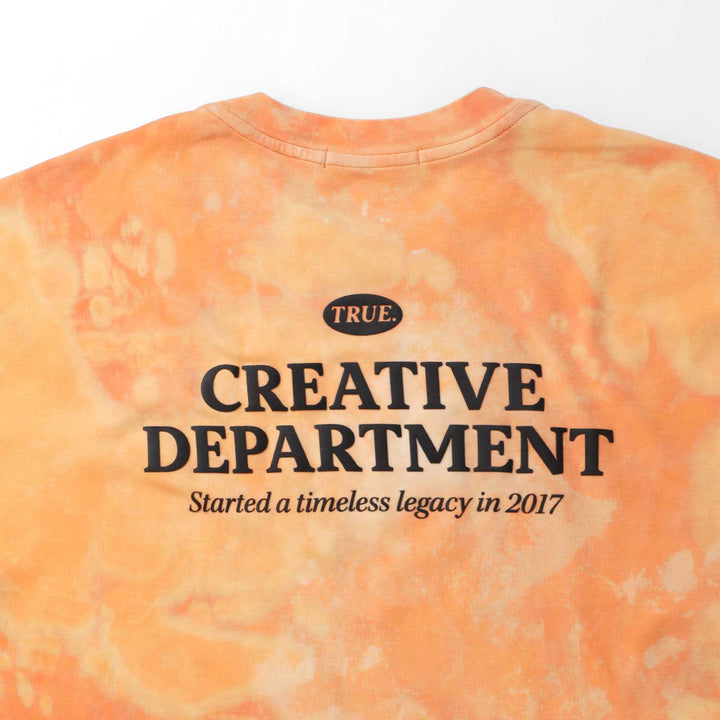 Tie Dye Oversized T-Shirt - Orange