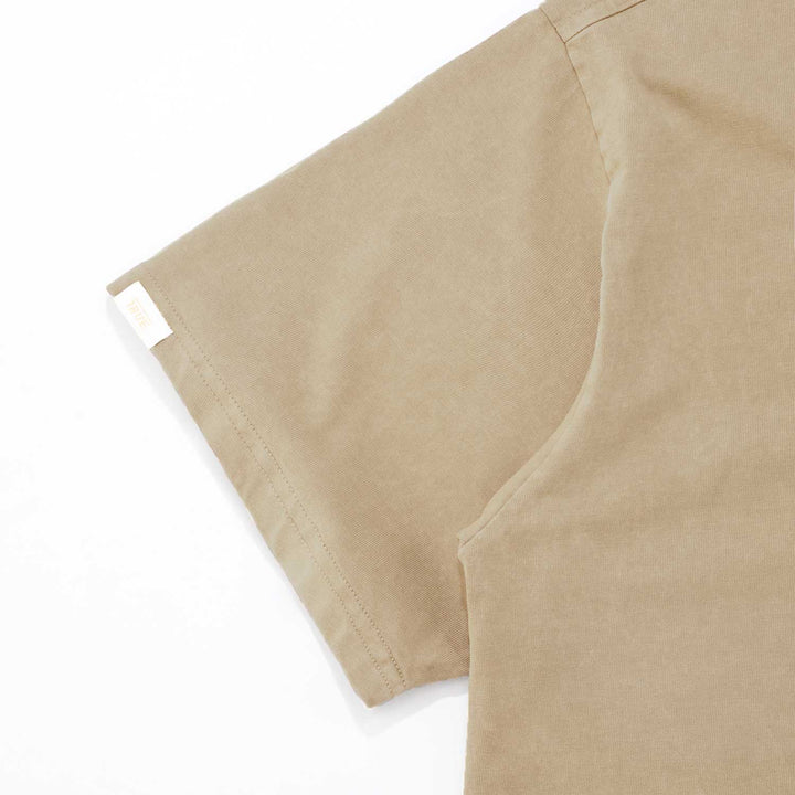 Washed Oversized T-Shirt - Camel