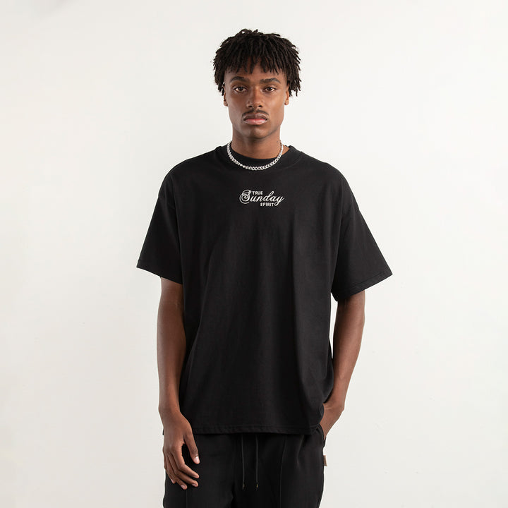 Sunday Oversized T-Shirt - Black