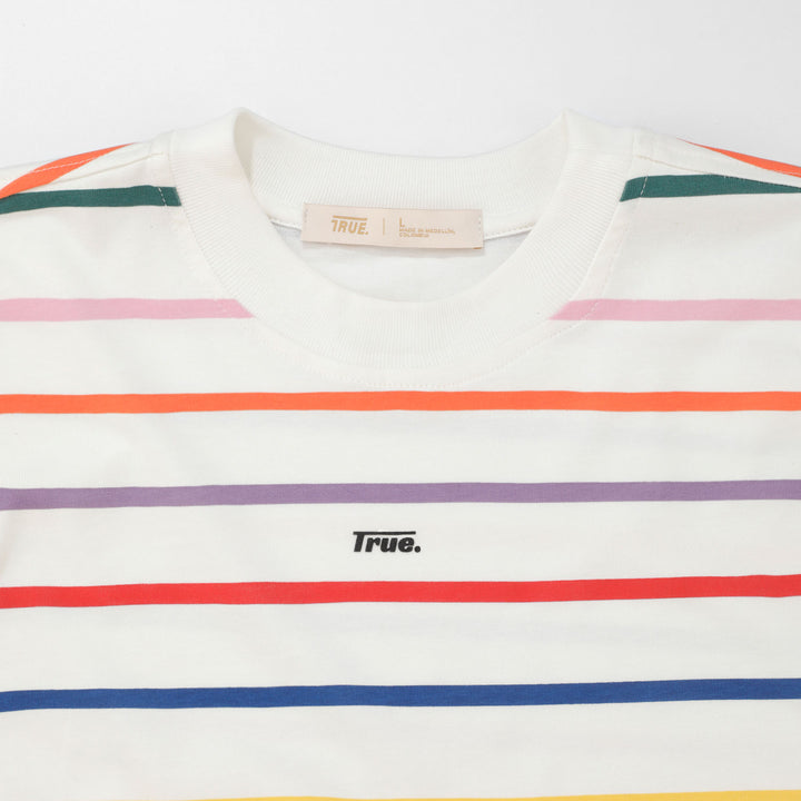 Colors Striped Tee - Ivory