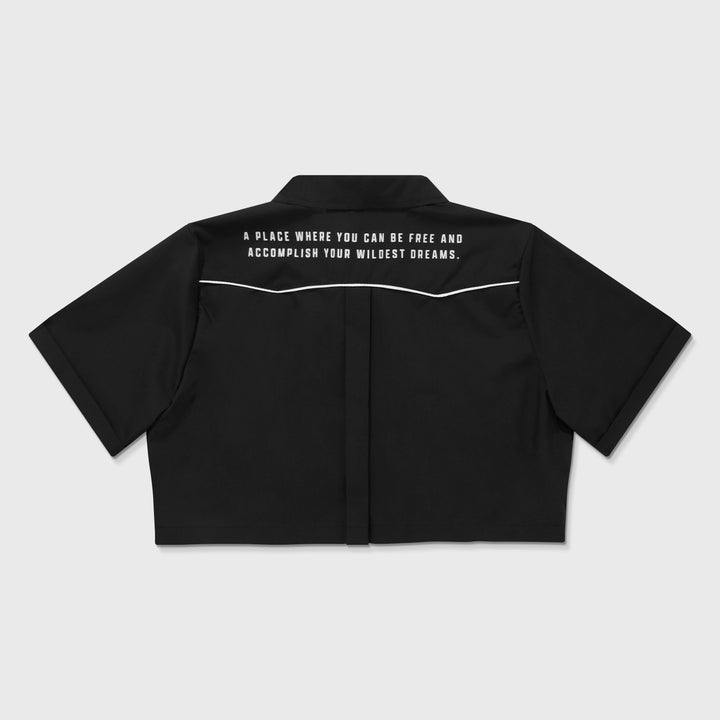 Freedom Cropped Shirt - Black