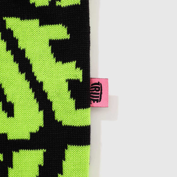 Font Knit Pullover - Lime Green