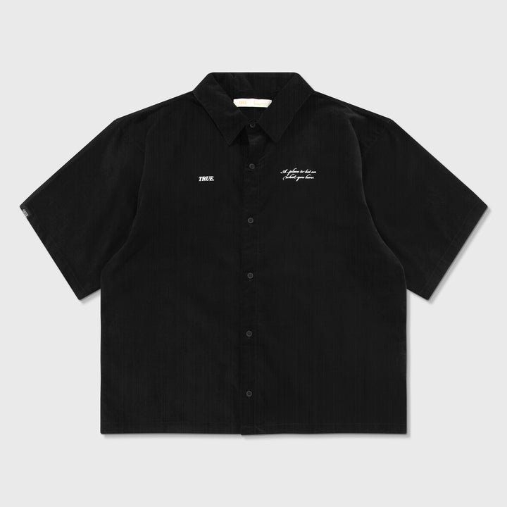 Heartbeat Boxy Shirt - Black