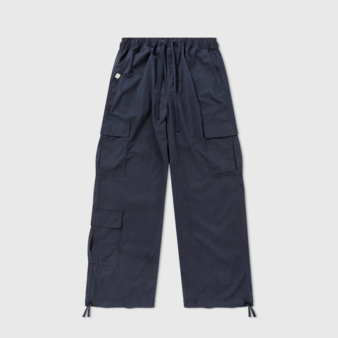 Loose Fit Cargo Trousers - Navy Blue