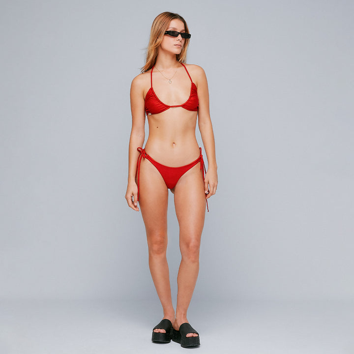 Lounge String Bikini Top - Red