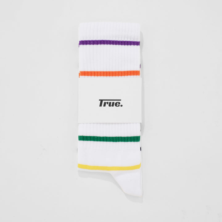 Colors Striped Socks - Ivory