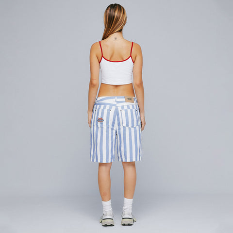 Striped Bermuda Shorts - Blue