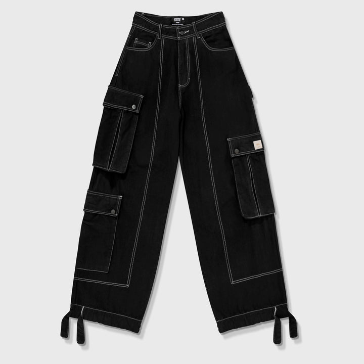 Cargo Multi-Pocket Pants - Black