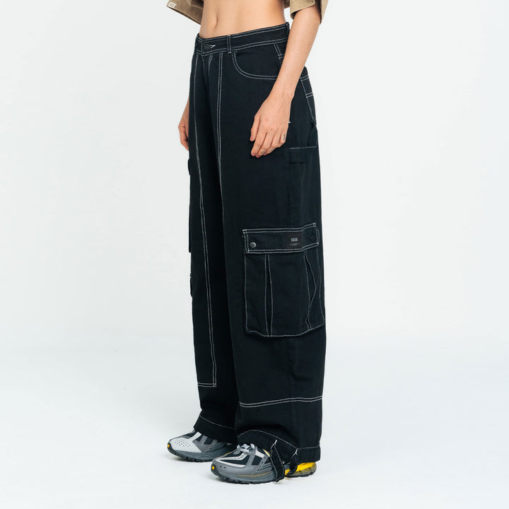 Cargo Multi-Pocket Pants - Black