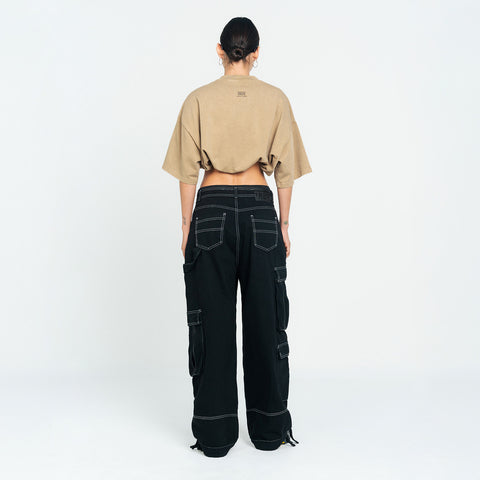 Cargo Multi-Pocket Pants - Black