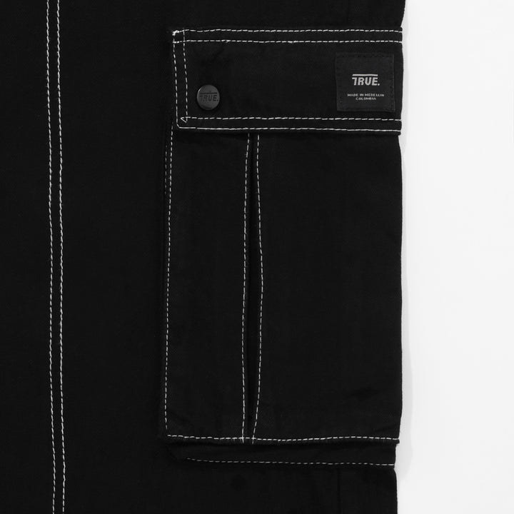 Cargo Multi-Pocket Pants - Black