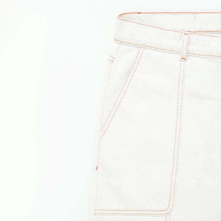 Blurred Carpenter Pants - Ivory