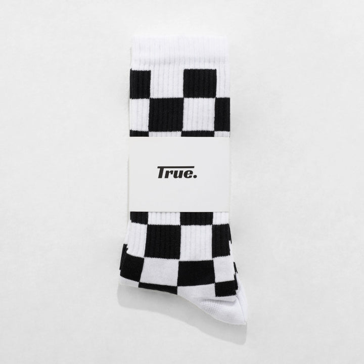 Chess Socks - White