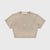 Classic Ribbed Crop Top - Sand