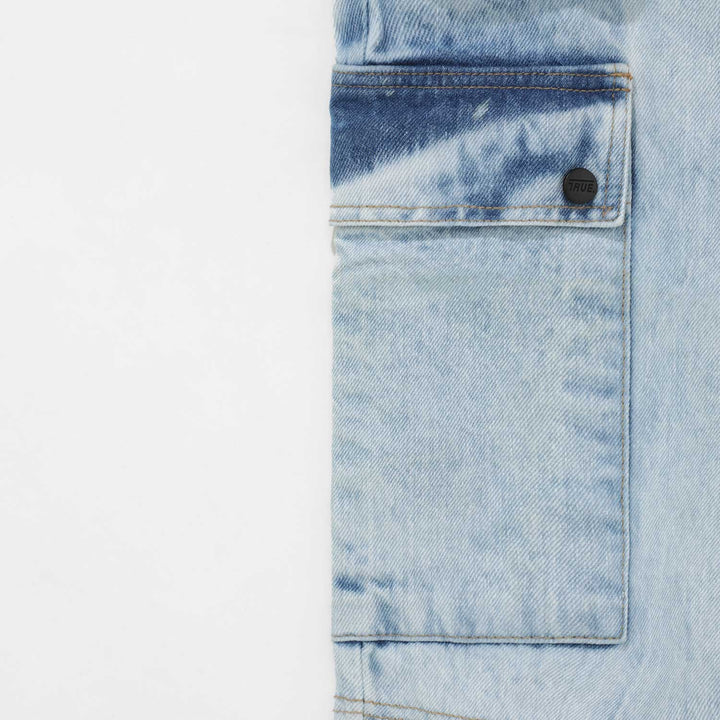True Multi-Pocket Cargo Jeans - Light Blue