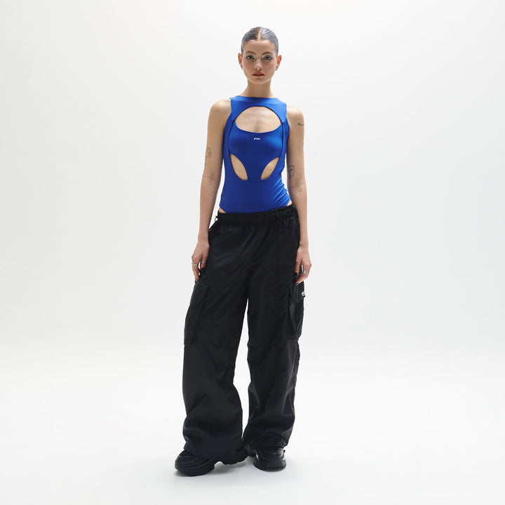 Parachute Cargo Pants - Black