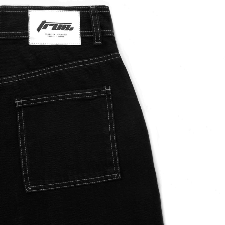 Pocket High Waisted Pants - Black