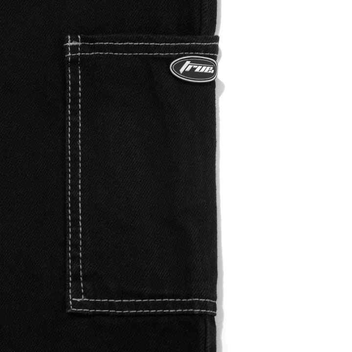 Pocket High Waisted Pants - Black