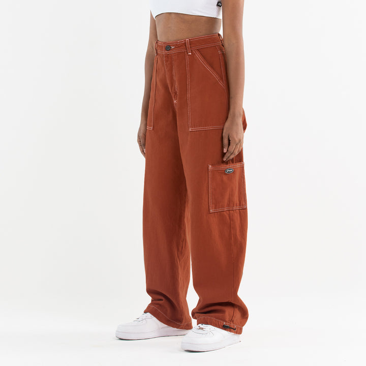 Pocket High Waisted Pants - Terra